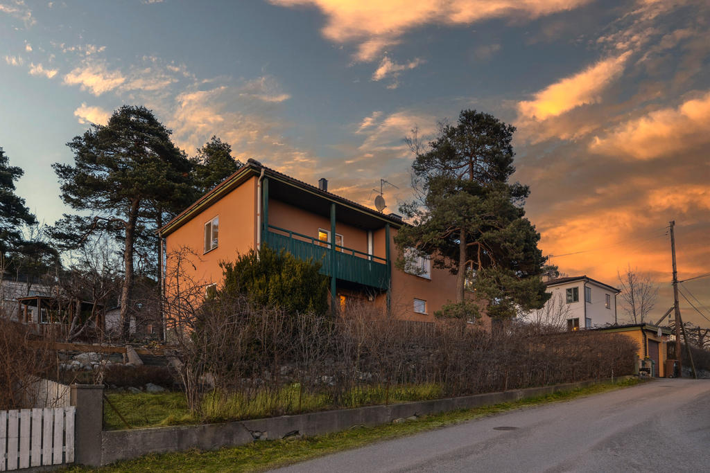 Skymningsbild från SV