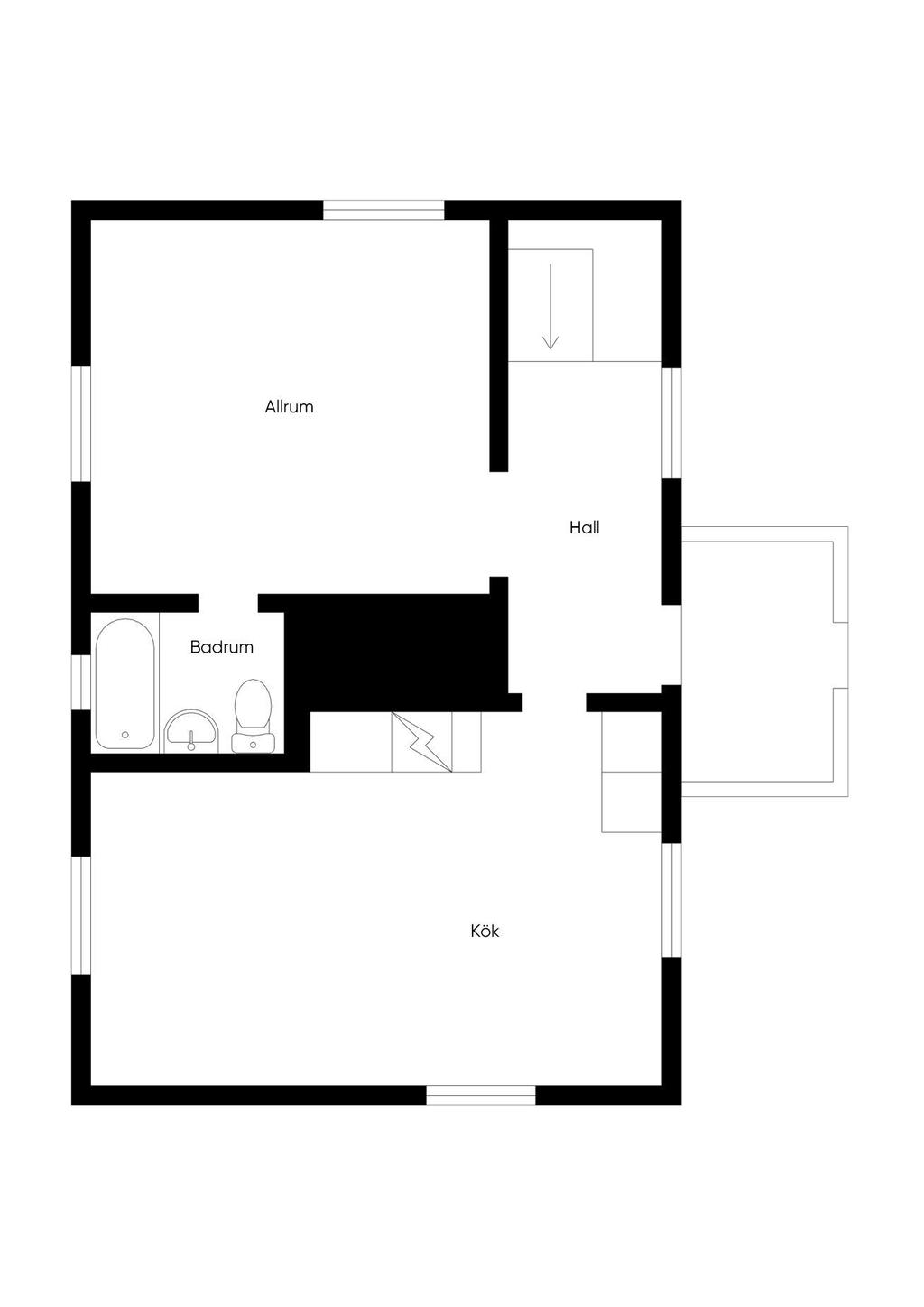 Entréplan gamla huset