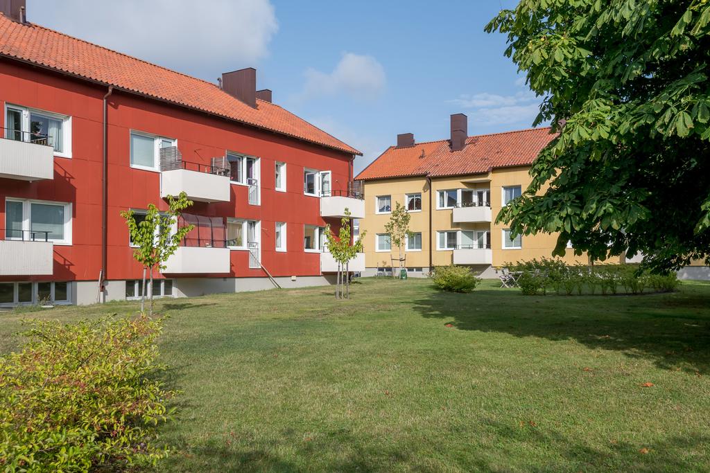 Mysig parkliknande innergård