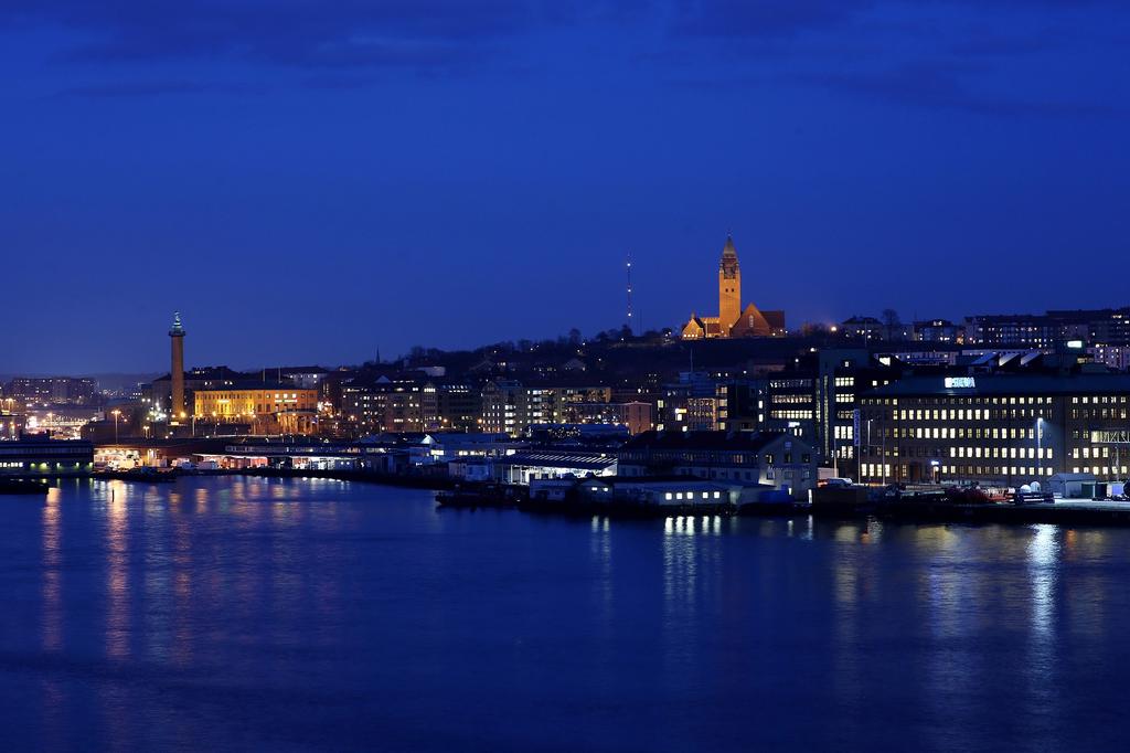 Vacker vy från en kvällspromenad på Eriksberg