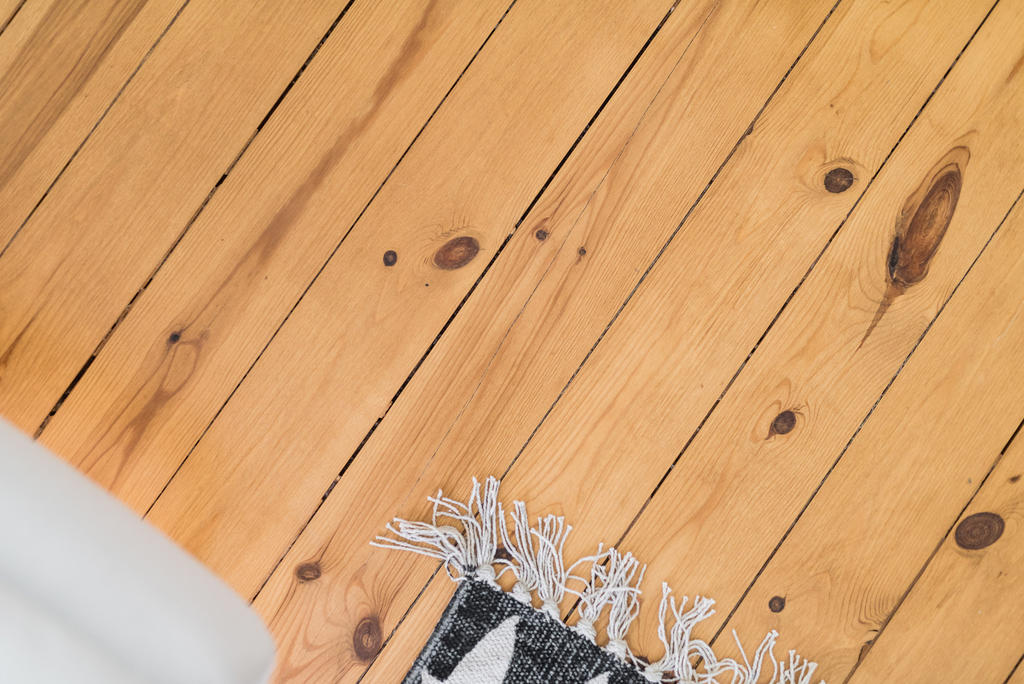 Vacker golv som är bevarat