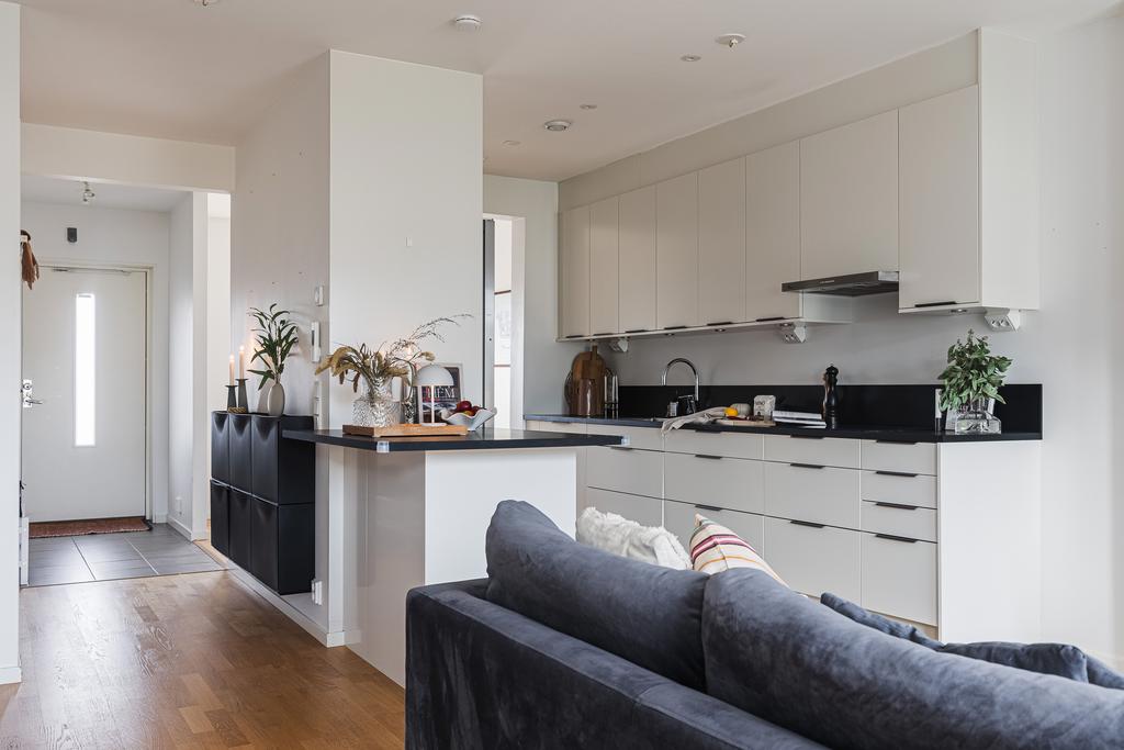 Härliga sociala ytor på entréplan