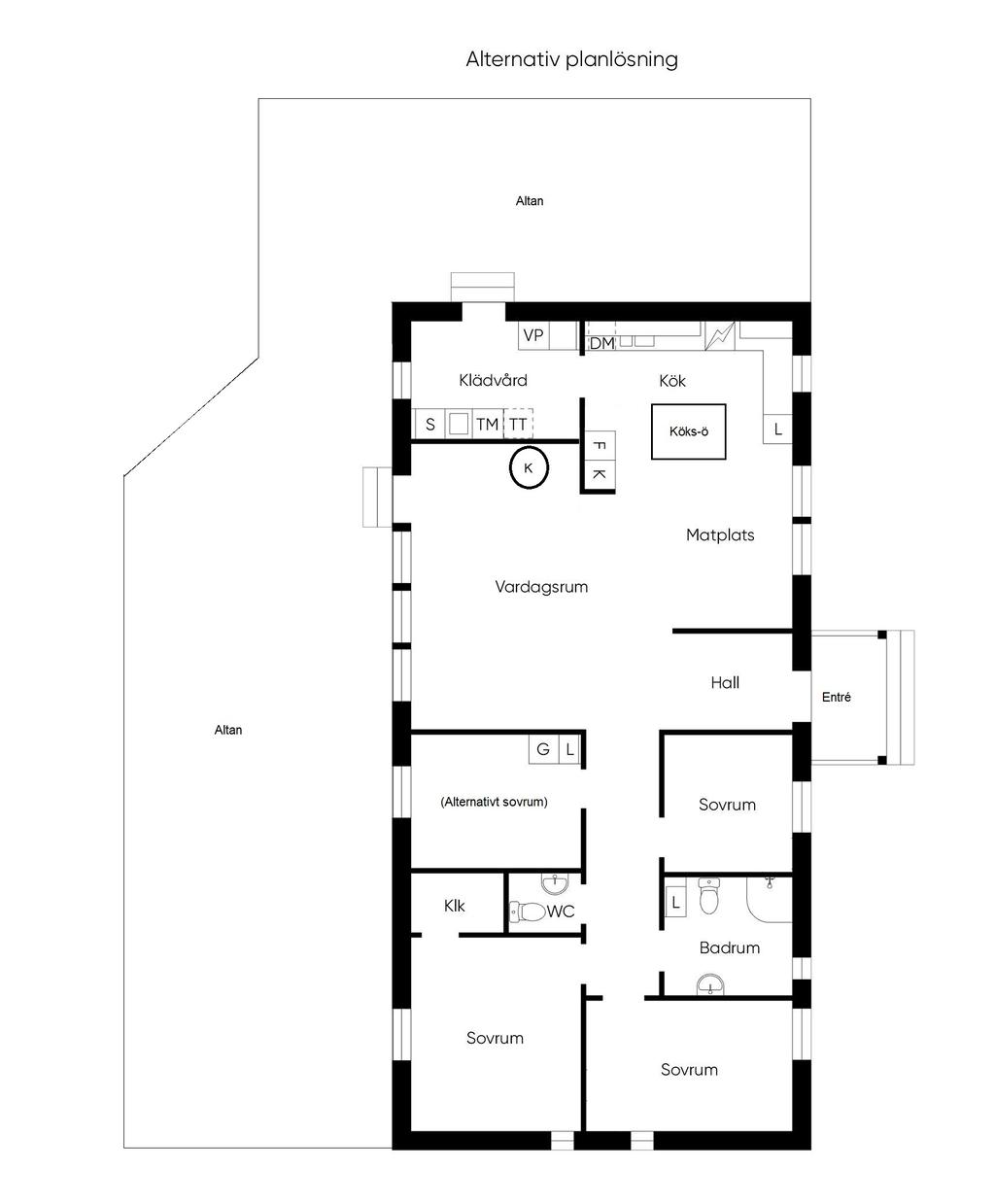 Alternativ planlösning