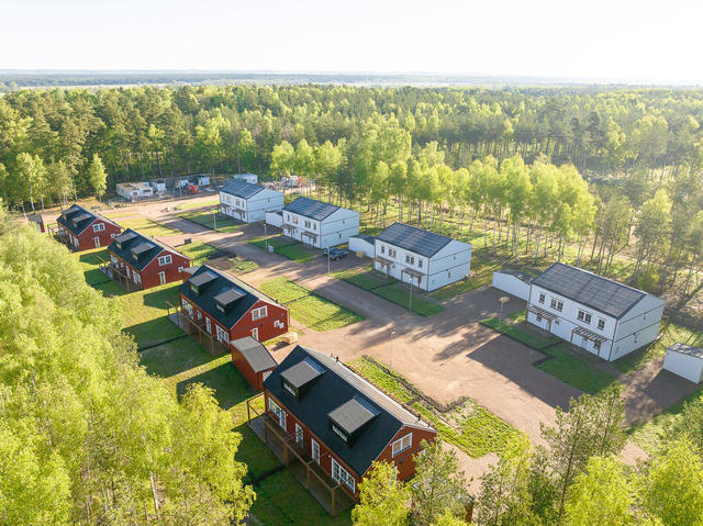 Översiktsbild Brf Talldungen i Hemmestorp etapp 1.
