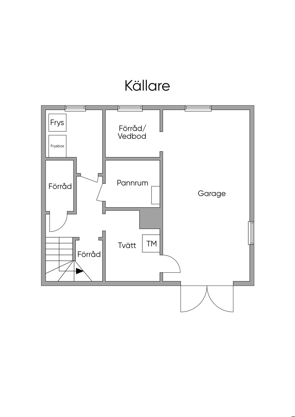 Planritning källare
