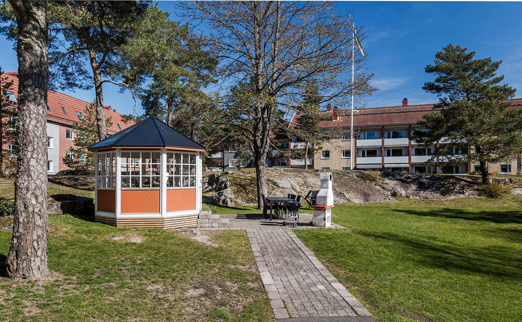 Gemensam grillplats på innergården