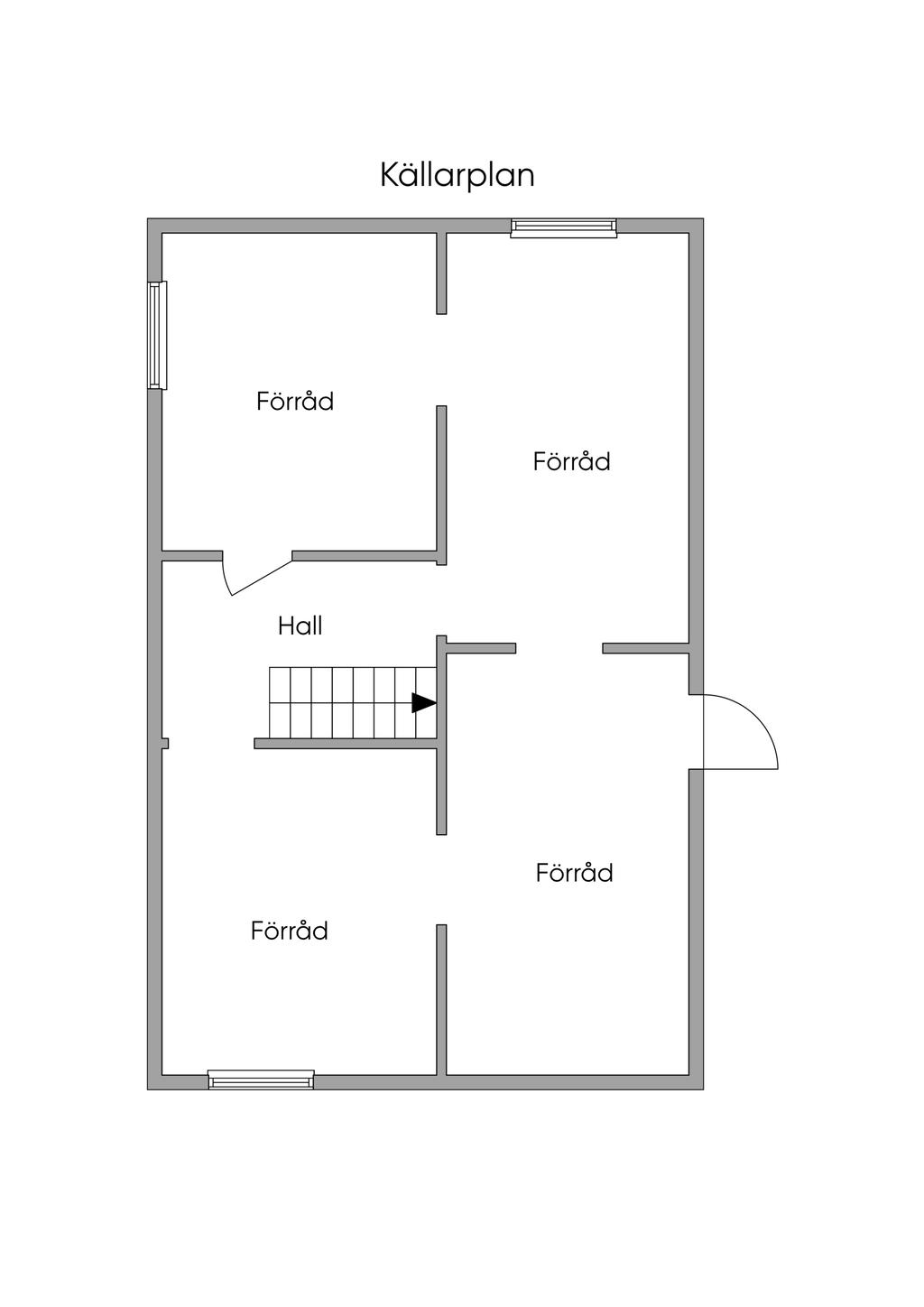 Planritning källarplan
