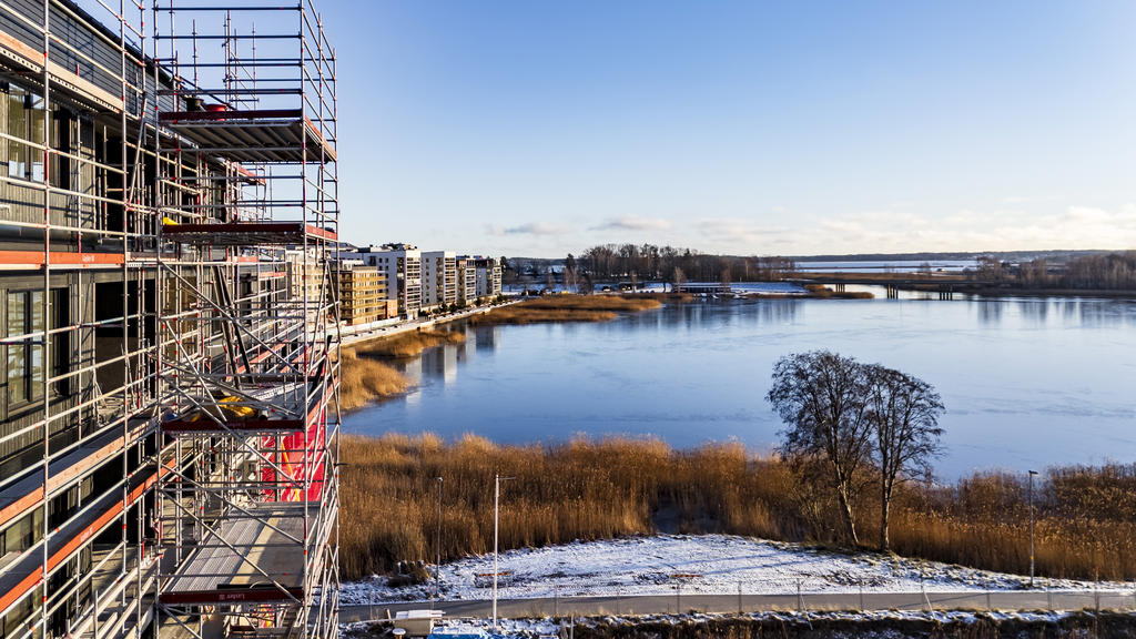 Vacker utsikt över sjön