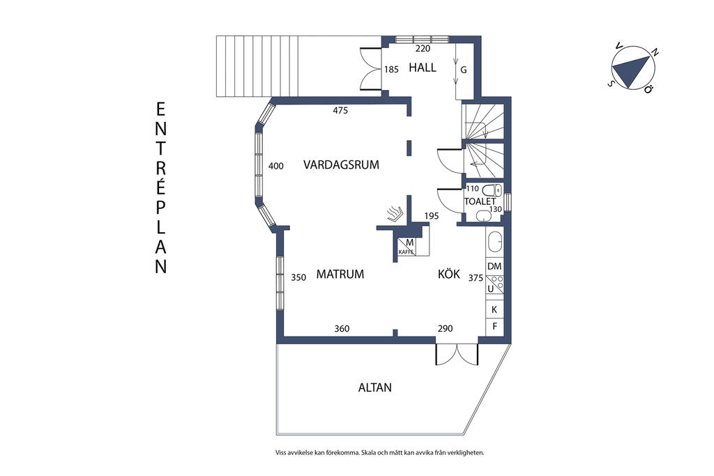 Planlösning, entréplan
