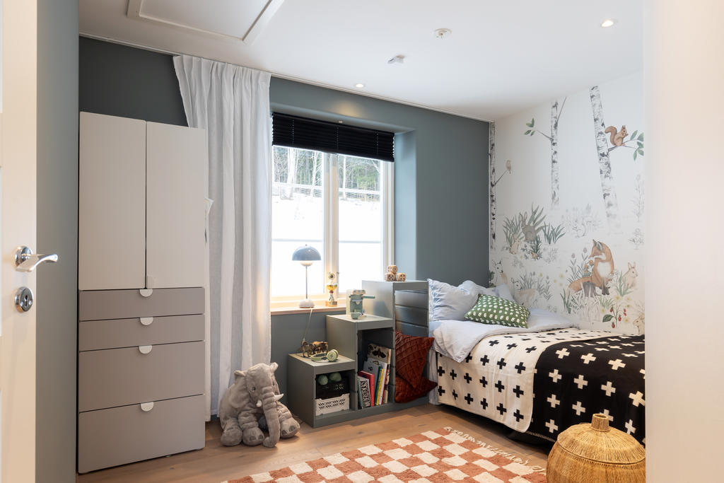 Sovrum med loft
