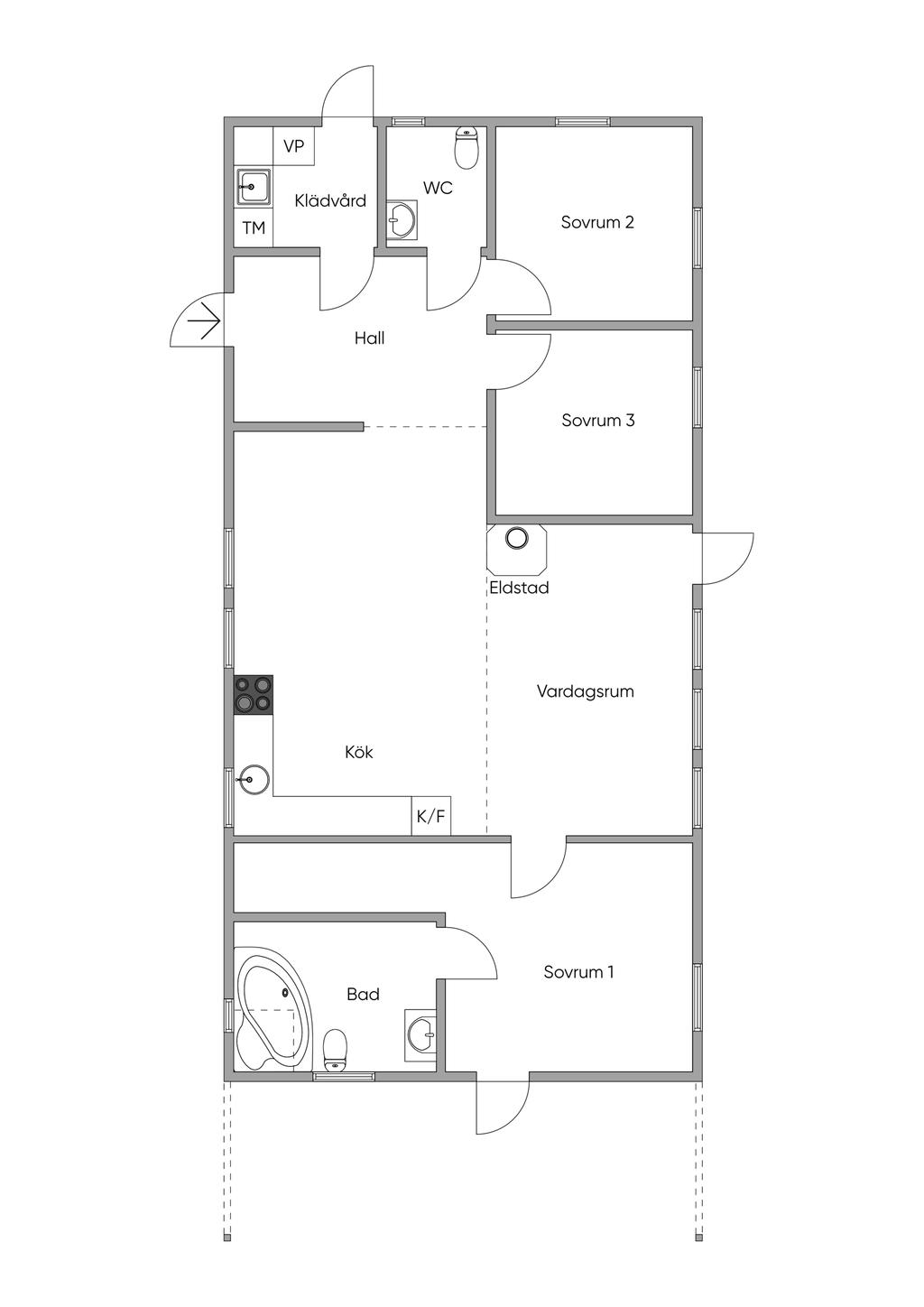 Planlösning entréplan