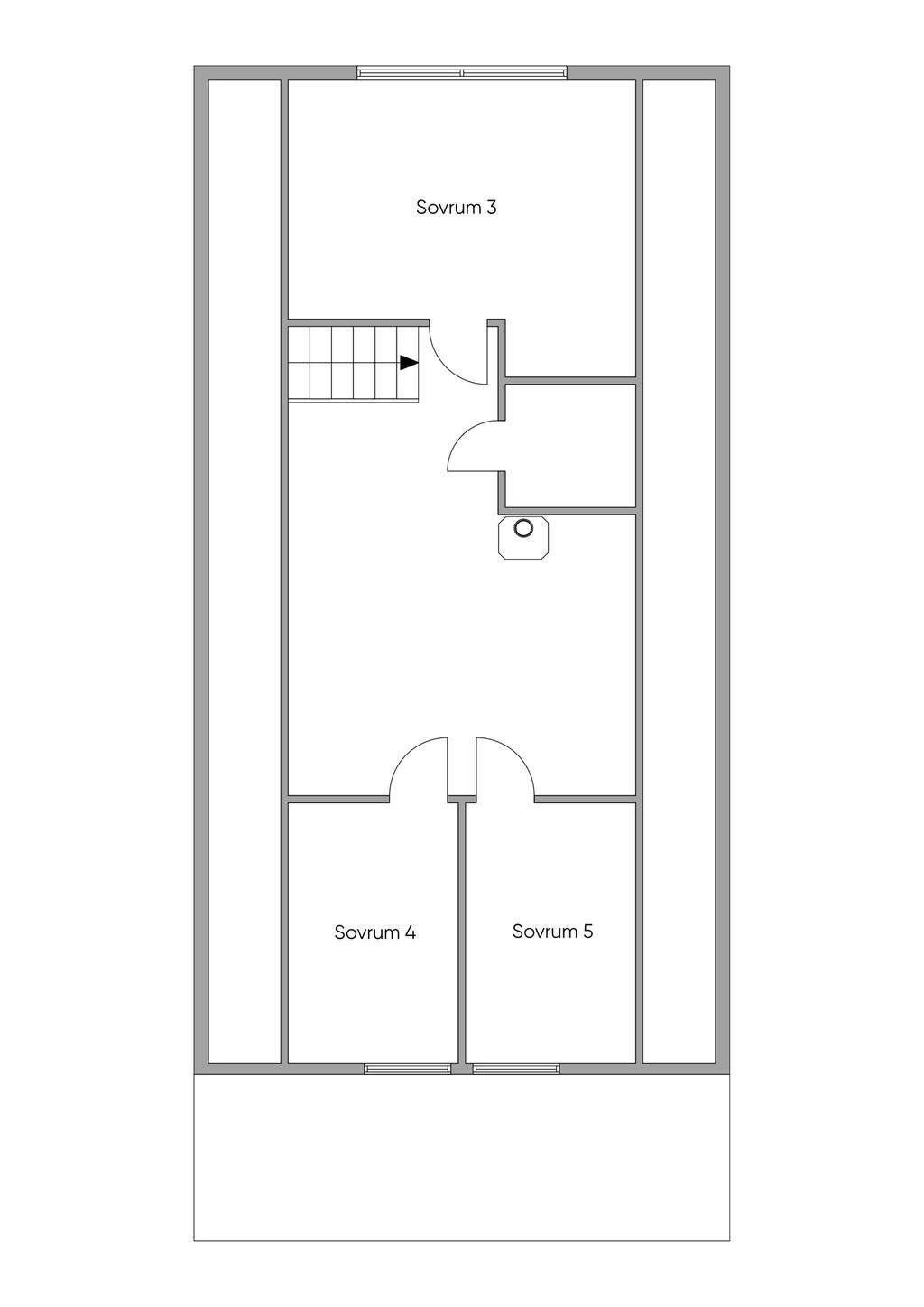 Planlösning övre plan