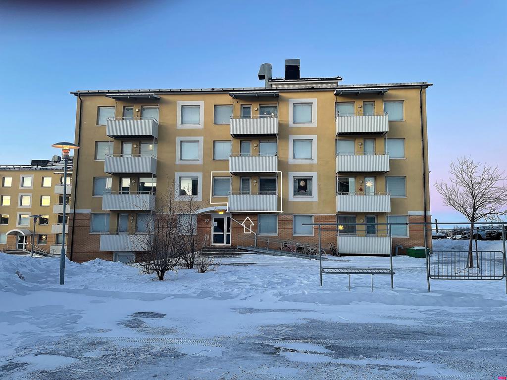 Huset utvändigt (Lgh. är markerad) 
