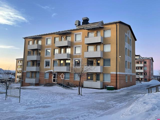 Huset utvändigt (Lgh. är markerad) 