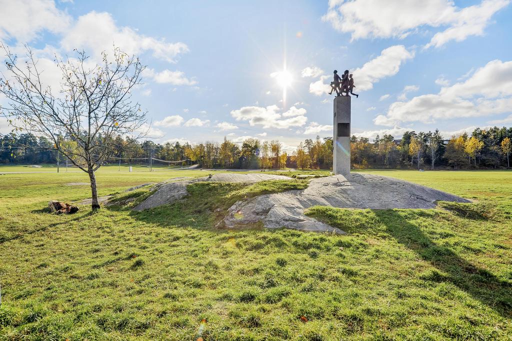 Målgången för Lidingöloppet vid Grönsta Gärde