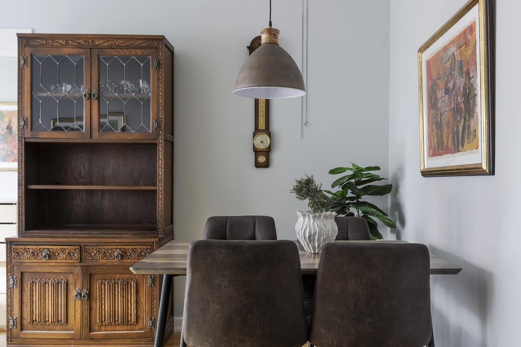 Matplats i vardagsrum