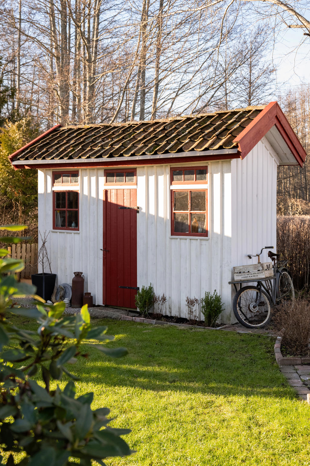 Förråd trädgård.