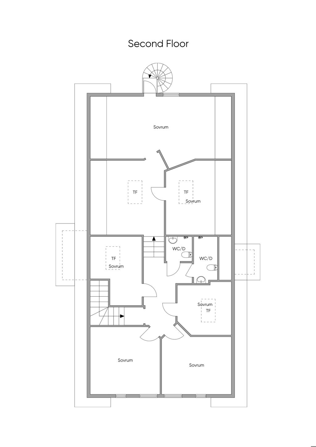 Övre plan.