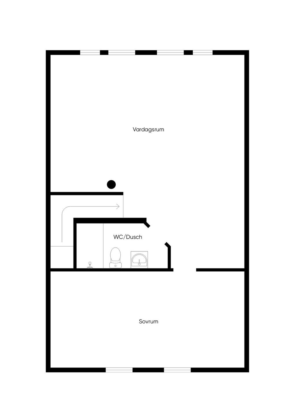 Planlösning Övre plan