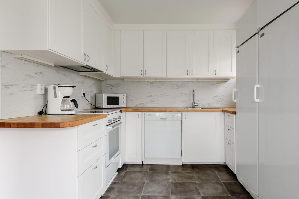 Köket totalrenoverades 2017.