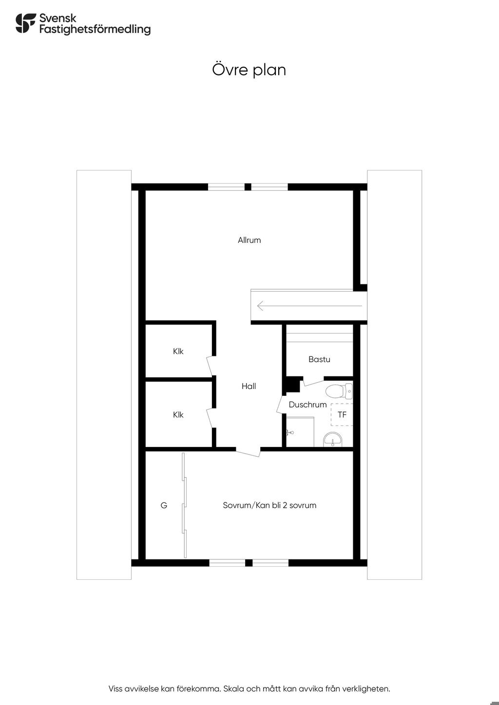 Planlösning övre plan