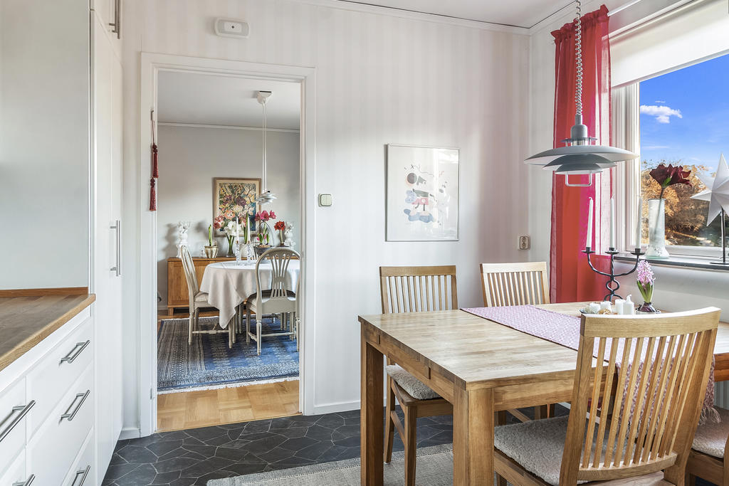 Kök i anslutning till matsal/vardagsrum