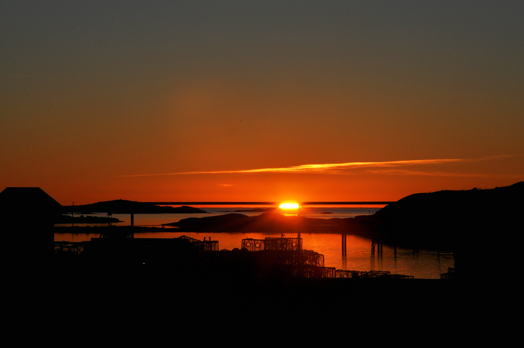 Miljöbild Havstenssund solnedgång