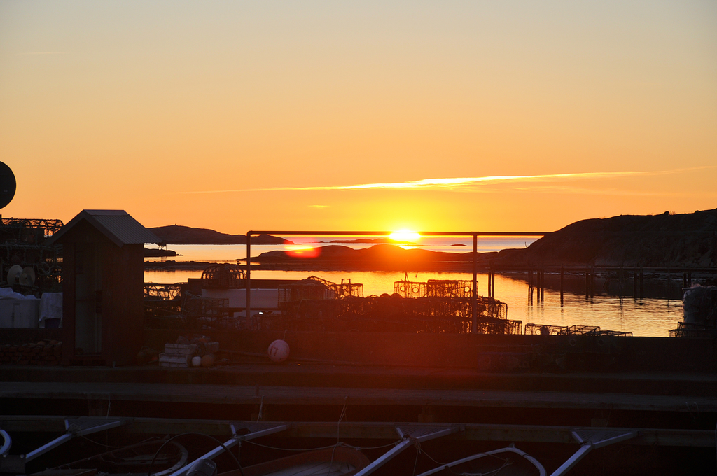 Miljöbild Havstenssund solnedgång