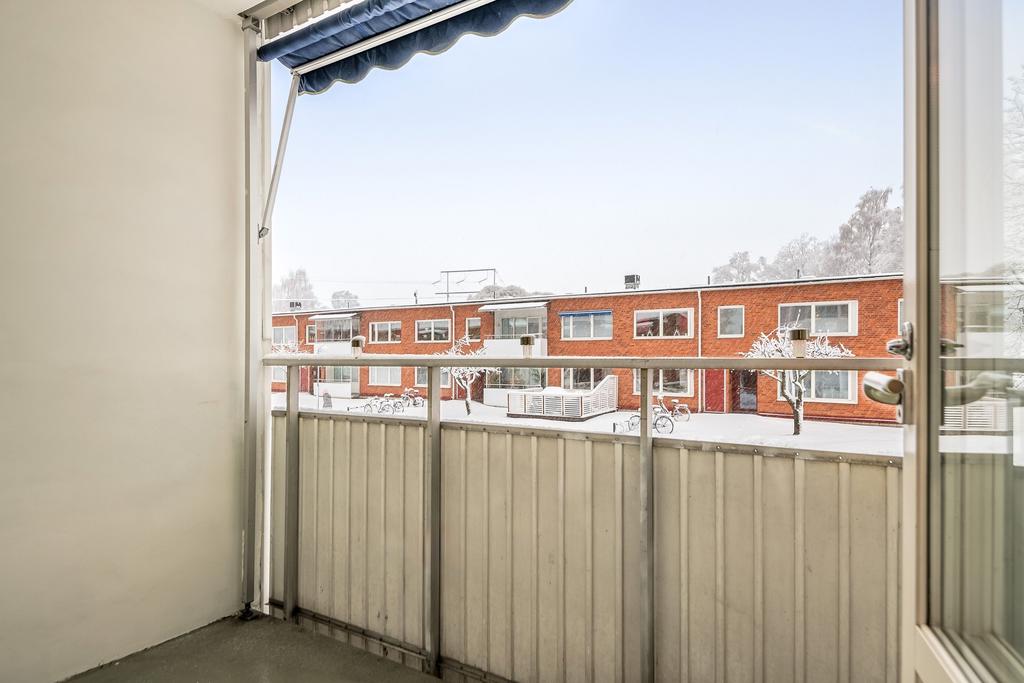 Balkongen har markis