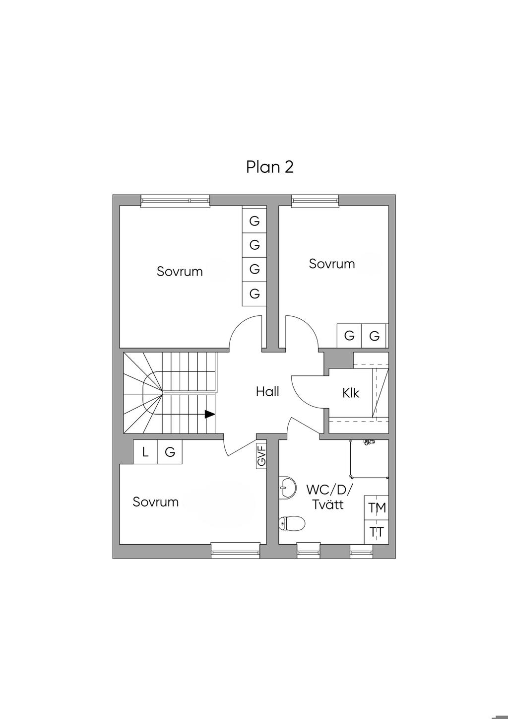 övre plan