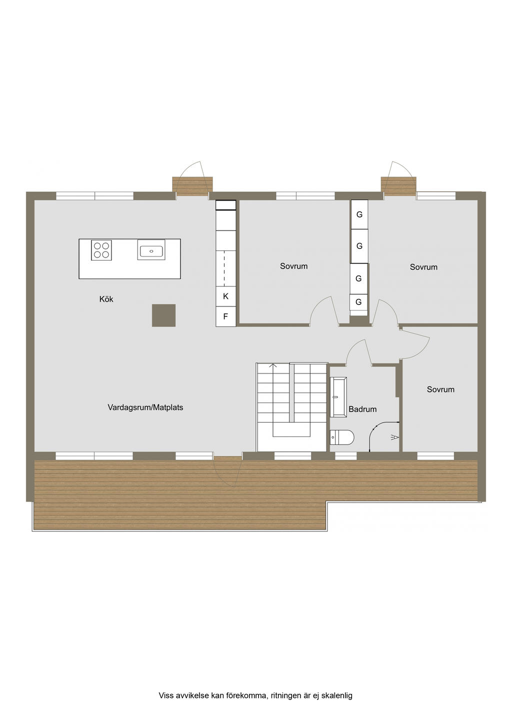 Planritning, övre plan