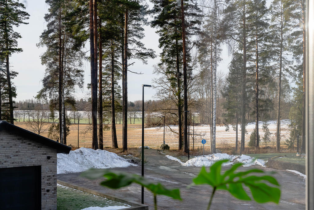 Utsikt över Djulö Gärde från allrummet