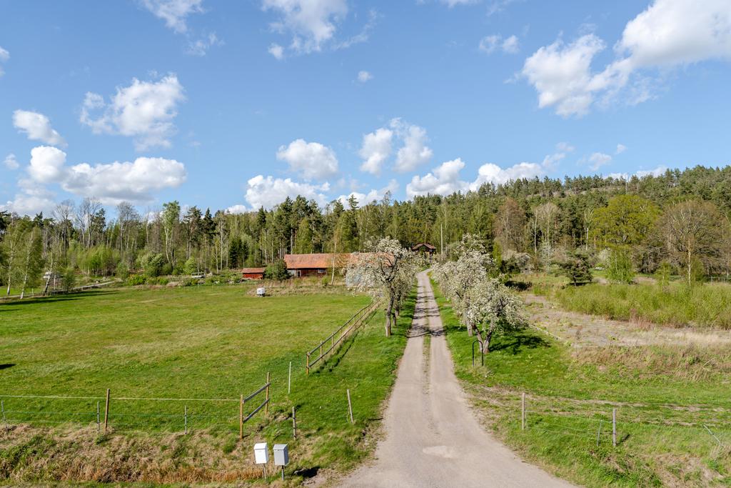 Trevlig allé upp till gårdsplan