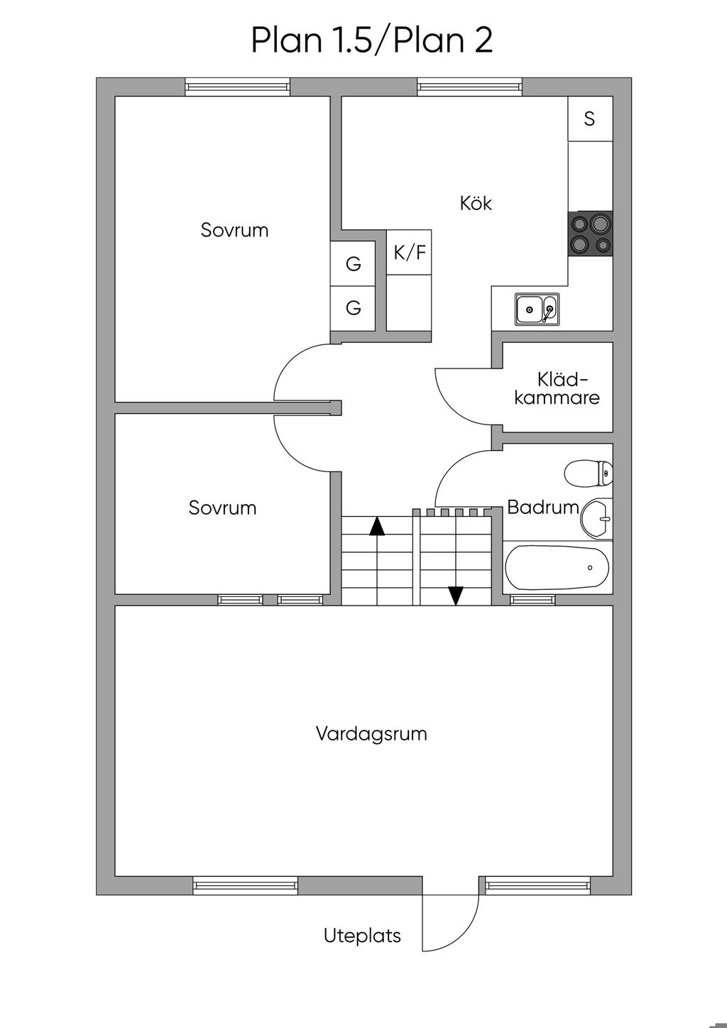 Mellanplan och övre plan