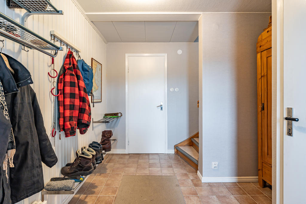 I hallen finns bra avhägningsmöjligheter.