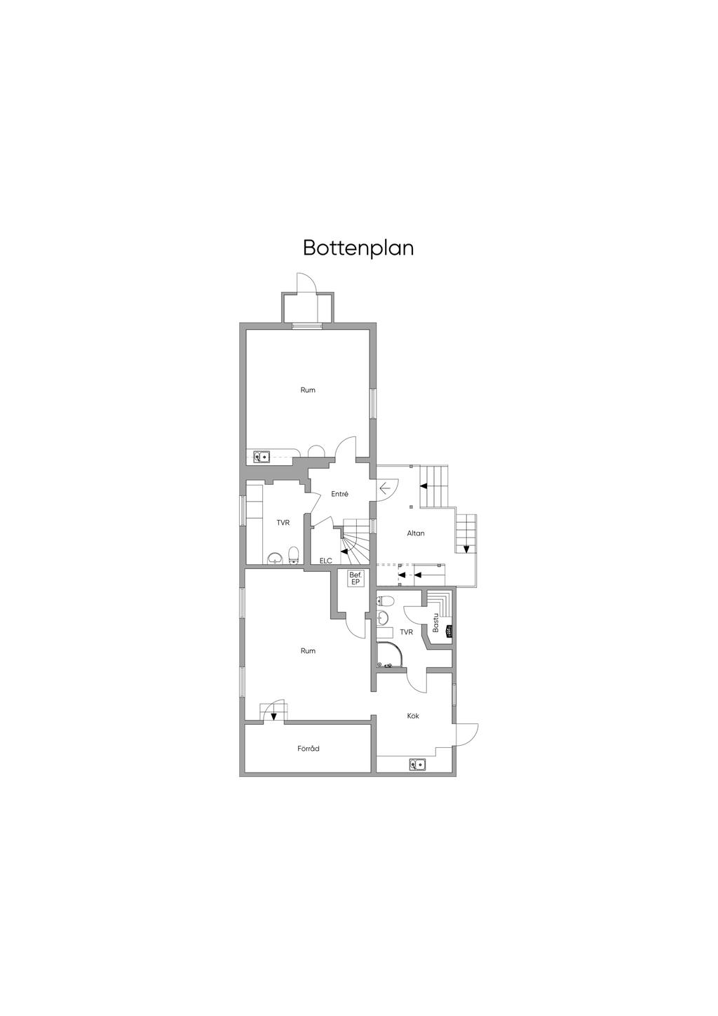 Bottenplan, annexet mot Valhallagatan