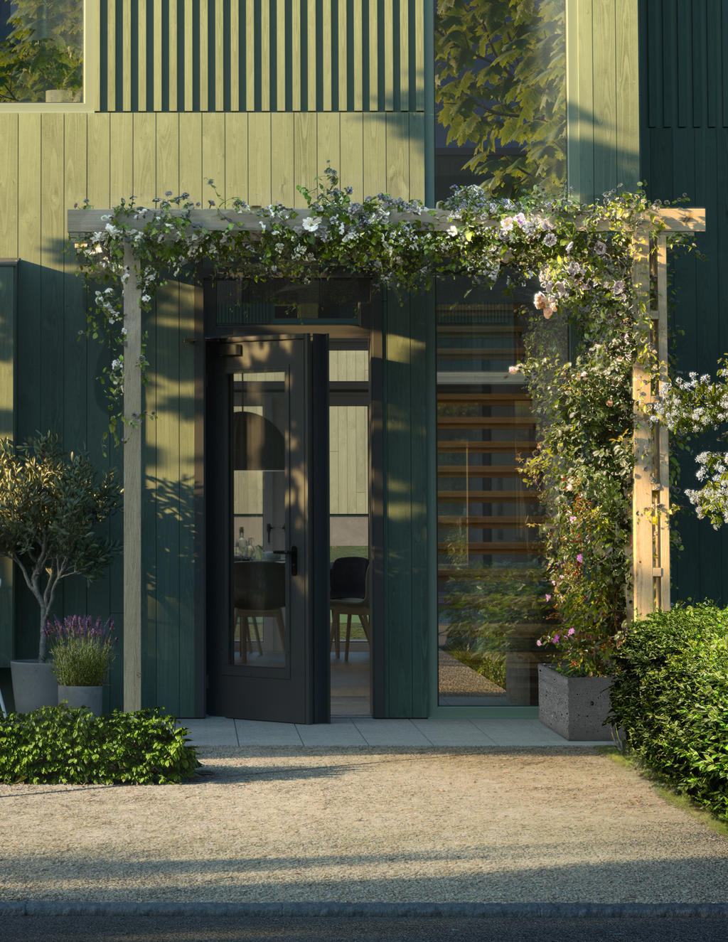 Södra Lyckan i Nättraby är platsen för dig som vill ha nära till livet. Här bor du i harmoni med orörd natur, i gemenskap med alla generationer på gatan och i ett modernt hem med rikligt ljusinsläpp och med en egen liten trädgård att rå om. Inspirationsbild, avvikelser kan förekomma.