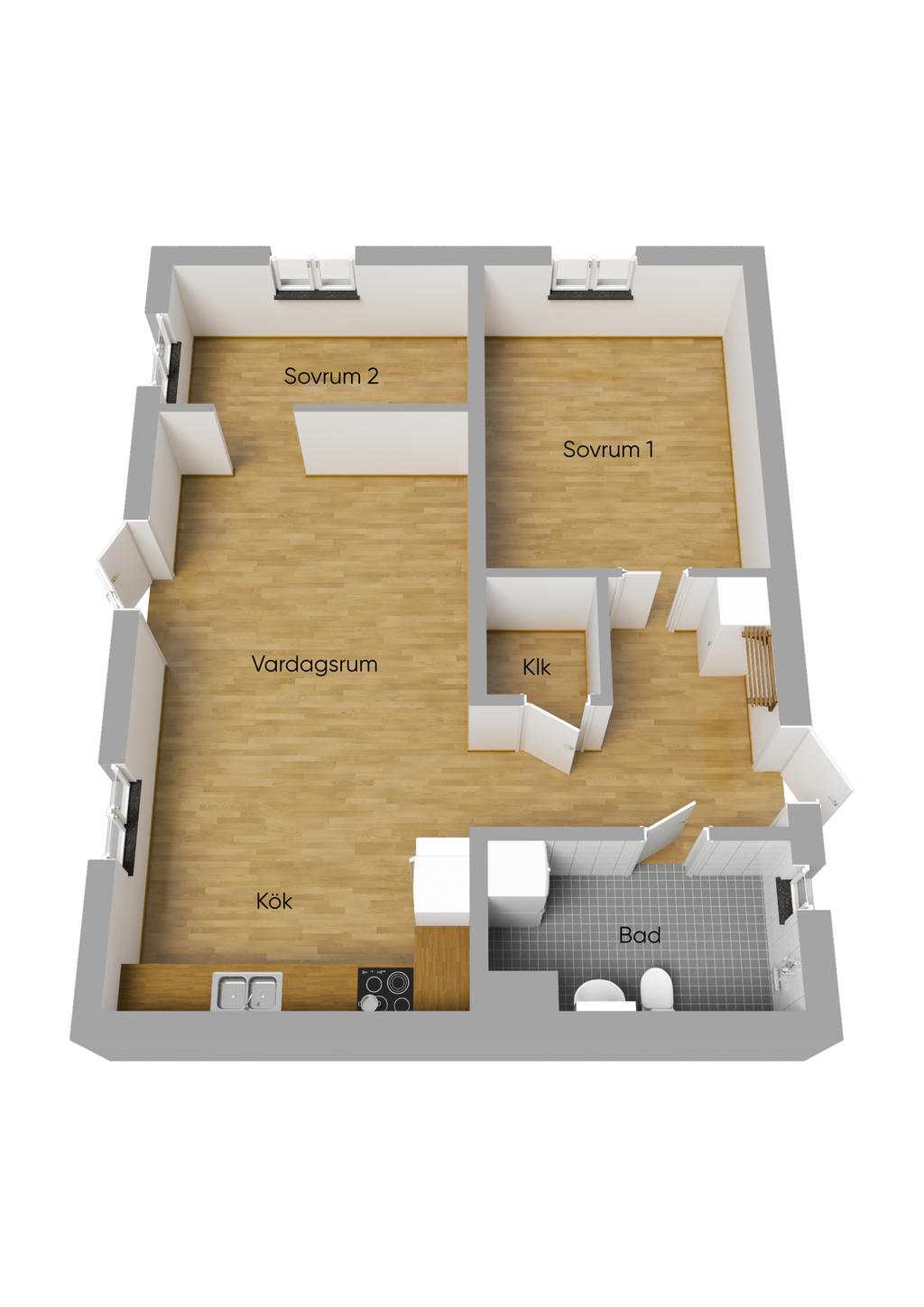 Planlösning 3D
