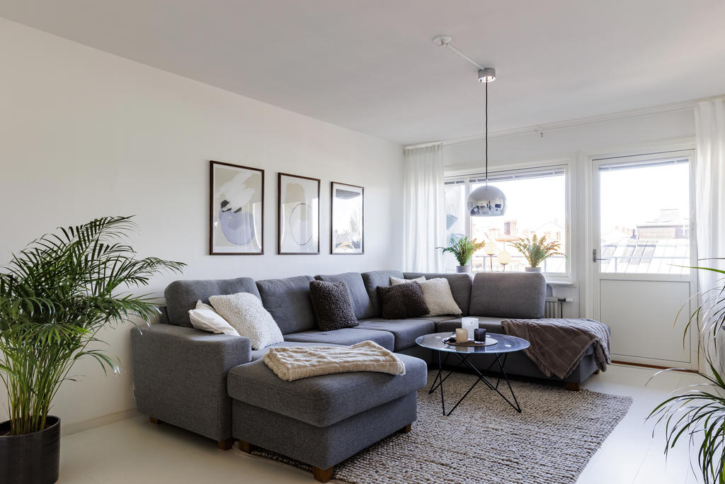 Bra ljusinsläpp i vardagsrum