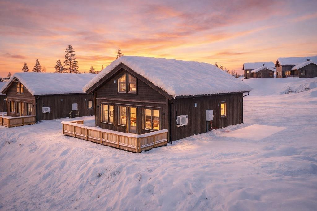 EXEMPELBILD färdig stuga. Observera att stugan på bilden kan vara extrautrustad