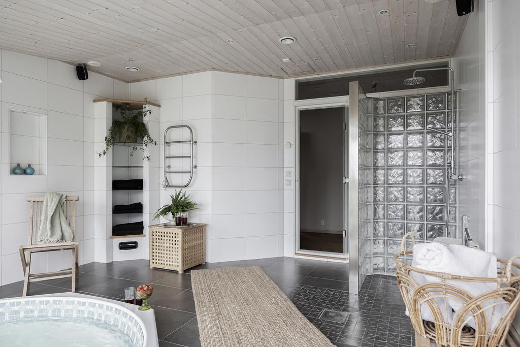 Plats för bad, relax och dusch