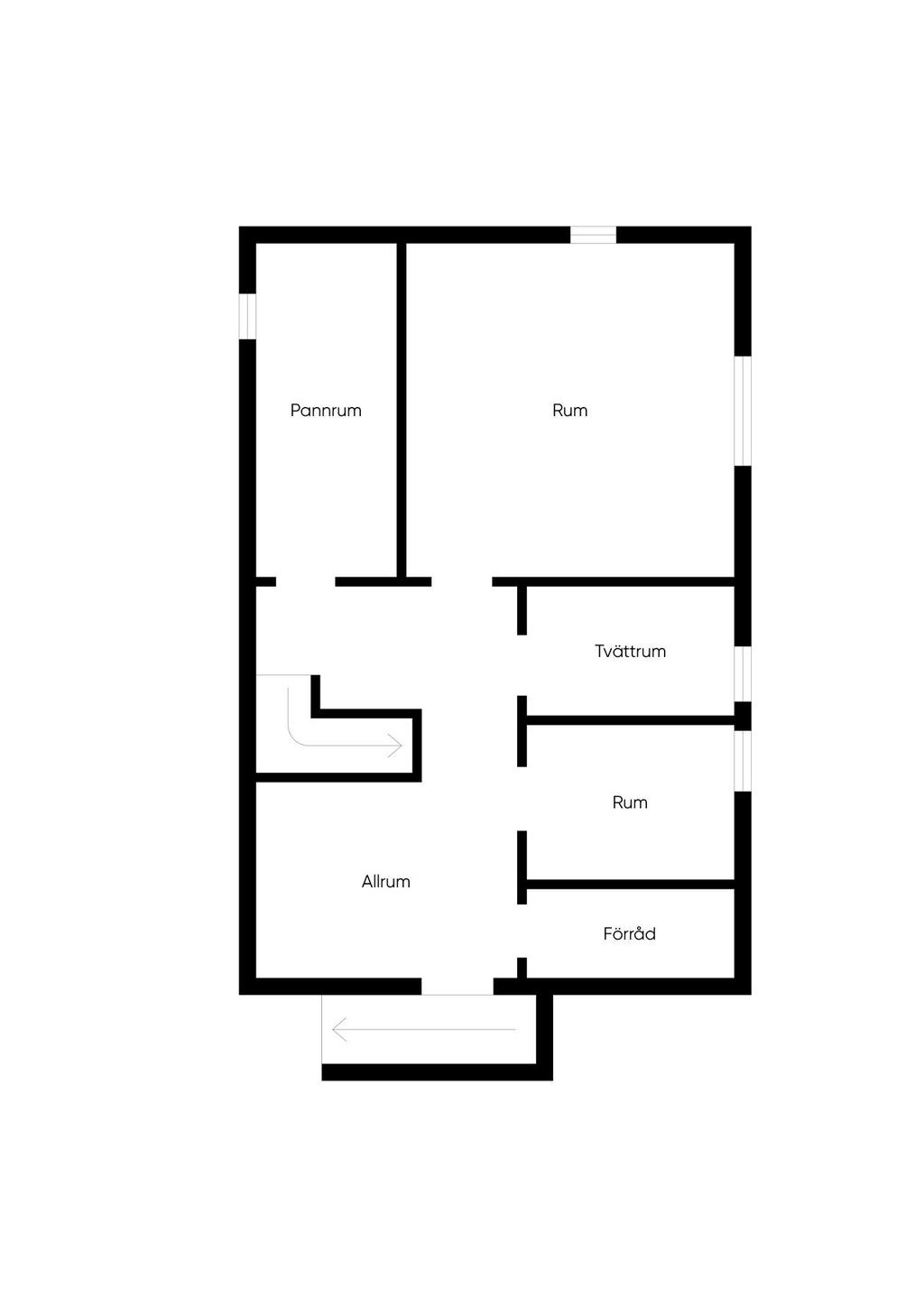 Planritning Källarplan