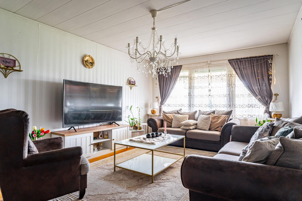 Vardagsrummet är rymligt!