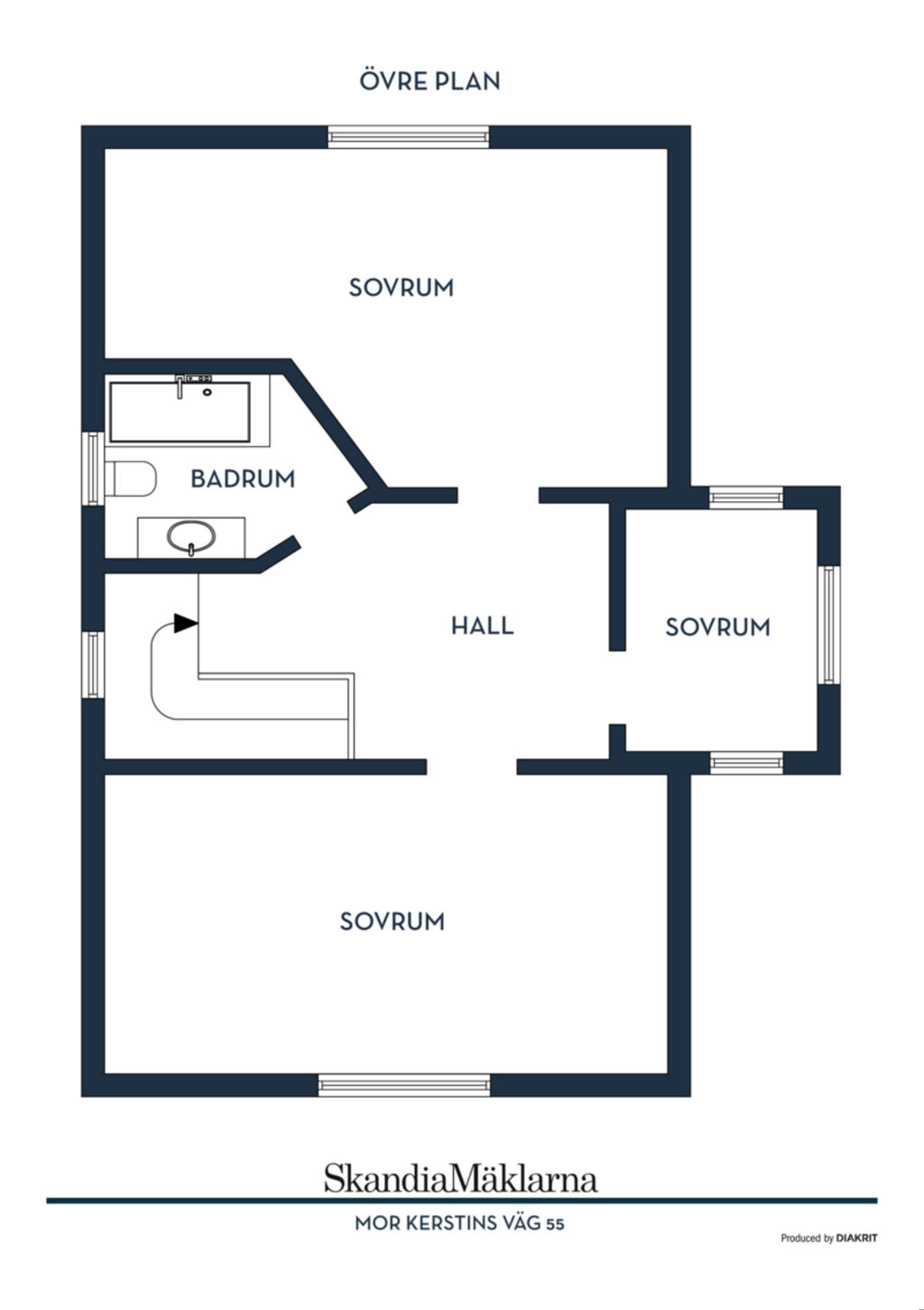 Övre plan.