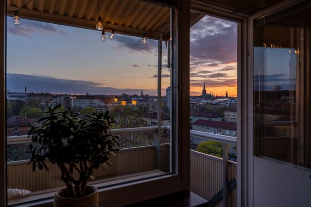 Fantastiska vyer på våning 5/5 på Kungsberget 