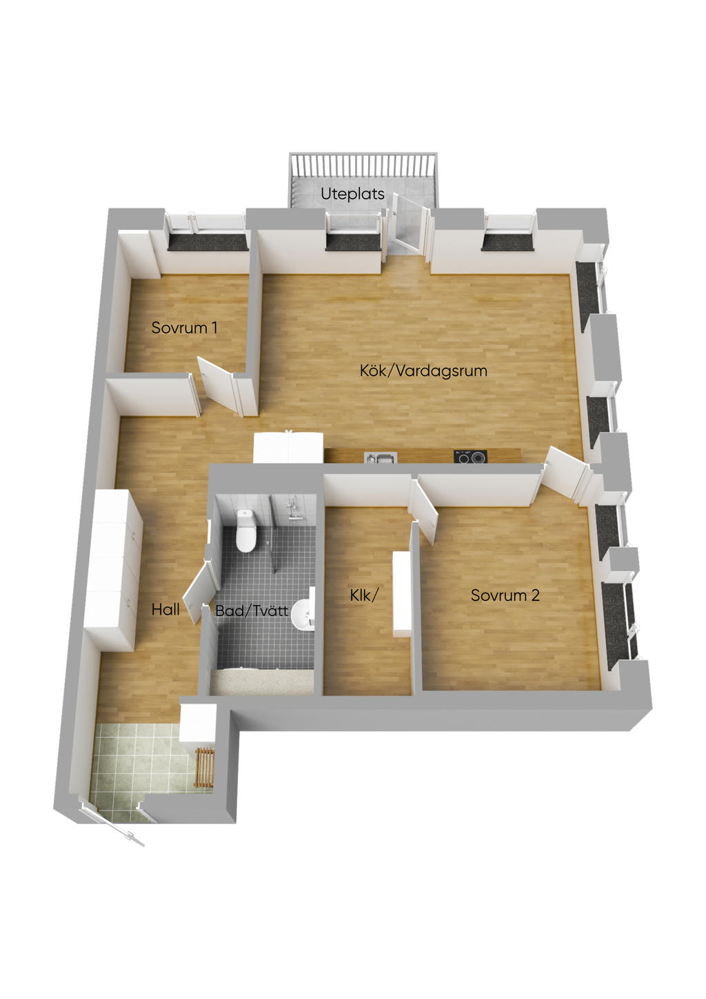 Planlösning 3D
