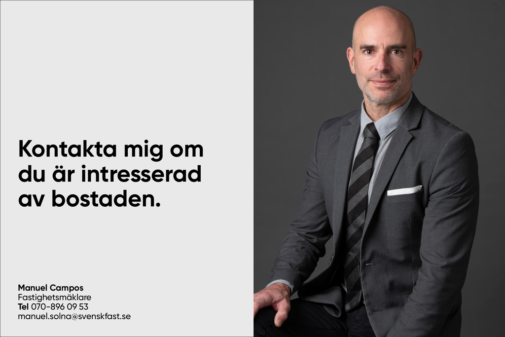 Kontakta mäklaren för mer information angående lägenheten