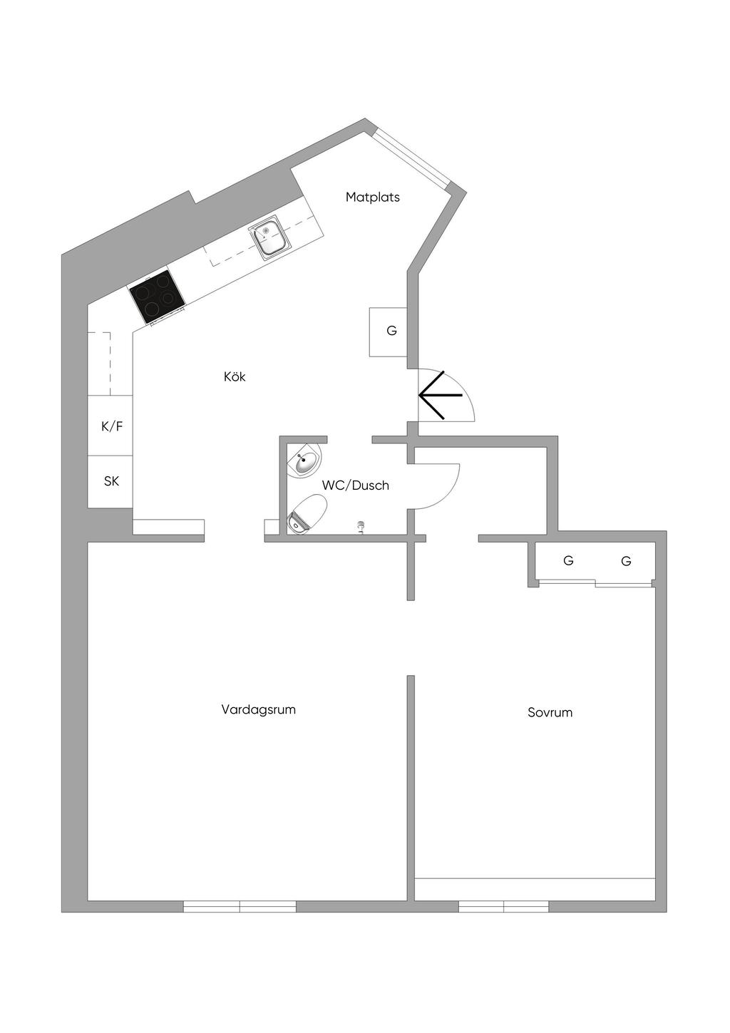 Nuvarande planlösning