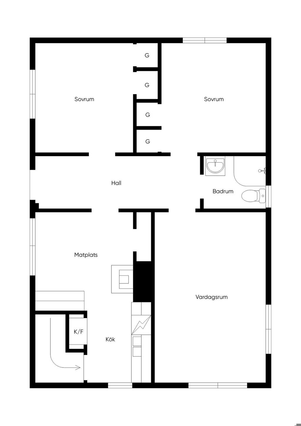 Planlösning - Entréplan
