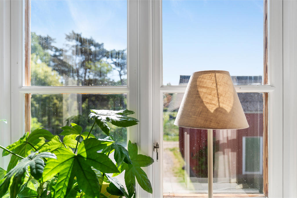 Fina spröjsade fönster 